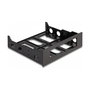 DeLOCK Front Einbaurahmen 3.5" a 5.25" Plástico Negro