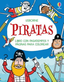 USBORNE Piratas - Libro con pasatiempos y páginas para colorear