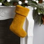 Aberto Design Media de Navidad Mostaza 37x24x5cm Poliéster