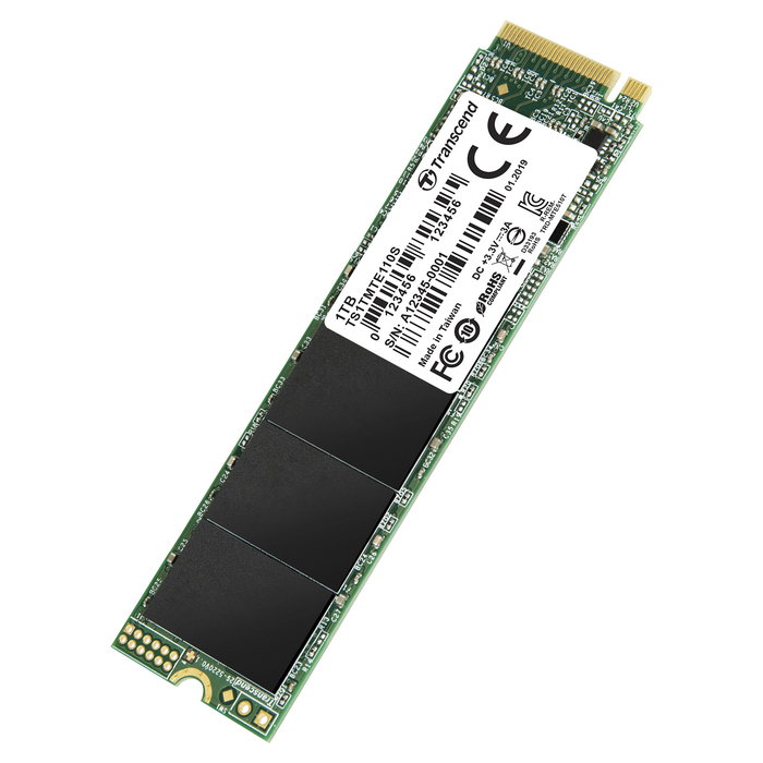 Transcend SSD 1TB M.2 2280 PCIe Gen 3 x4 NVMe M-Key 3D TLC sin DRAM, Modelo TS1TMTE850T