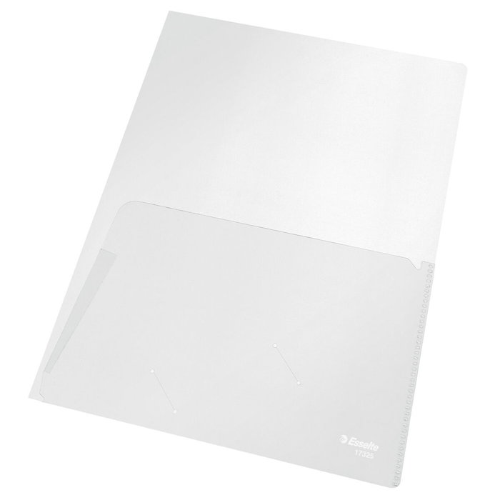 Esselte Paq.5 sobres-dossiers doble PP canguro A4 cristal Esselte Paq.5 sobres-dossiers doble PP canguro A4 cristal