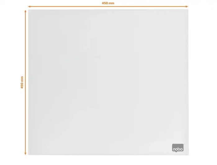 Nobo Pizarra de Cristal Magnética Blanca 450x450 mm