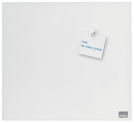 Nobo Pizarra de Cristal Magnética Blanca 450 x 450 mm Nobo Pizarra de Cristal Magnética Blanca 450 x 450 mm