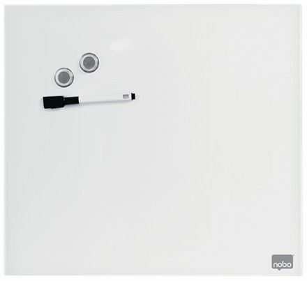 Nobo Pizarra de Cristal Magnética Blanca 450 x 450 mm Nobo Pizarra de Cristal Magnética Blanca 450 x 450 mm