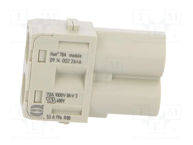 HARTING Han-Modular® Módulo Macho 70A 2 Pines