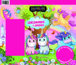 GATO DE HOJALATA, Unicornios y amigos ('Caleidoscopio para pintar')