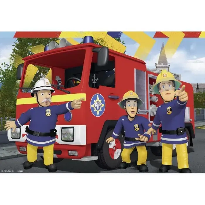 Ravensburger Puzzle Sam el Bombero 2x24 pcs - Sam te ayuda en la necesidad - Rompecabezas para Niños a partir de 4 años