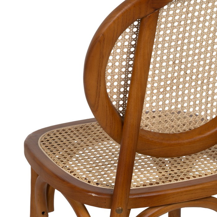 Silla Miel Madera de Olmo Contract 44,50 X 41,50 X 89 cm Silla Miel Madera de Olmo Contract 44,50 X 41,50 X 89 cm