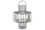 DKD Home Decor Portavelas de Metal y Cristal Negro 20x20x26 cm