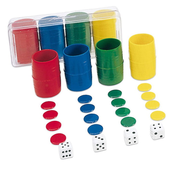 Cayro Accesorios Parchís para 4 jugadores en caja de plástico Cayro Accesorios Parchís para 4 jugadores en caja de plástico
