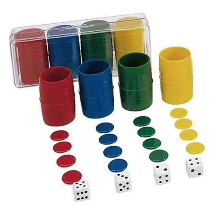Cayro Accesorios Parchís para 4 jugadores en caja de plástico Cayro Accesorios Parchís para 4 jugadores en caja de plástico