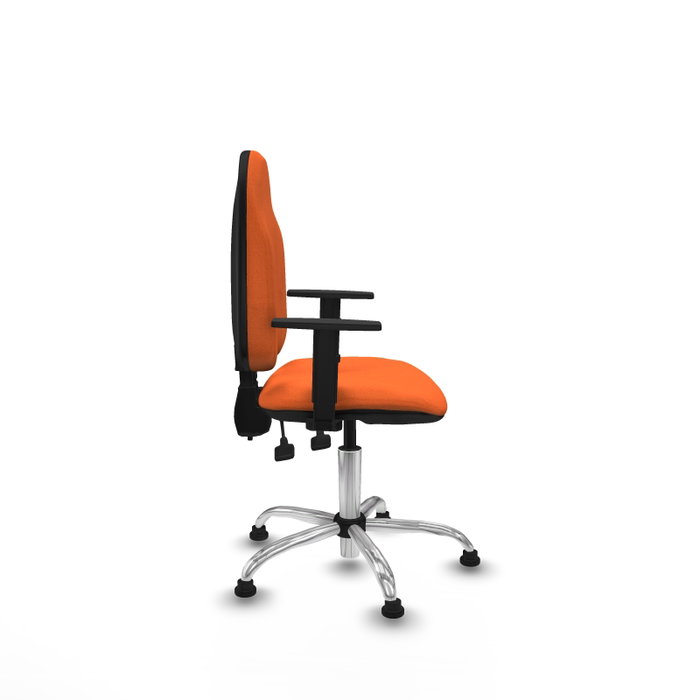 PIQUERAS Y CRESPO Silla de oficina Algarra Naranja con Brazos 1D