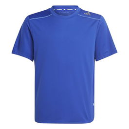 Camiseta de Manga Corta Infantil Adidas Aeroready Azul