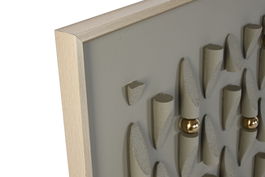 DKD Home Decor Cuadro Abstracto Verde Gris Lienzo y PS 120 x 90 x 3.5 cm (2 Unidades)