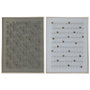 DKD Home Decor Cuadro Lienzo Abstracto 3D Set de 2 Unidades Verde y Gris 90x120 cm
