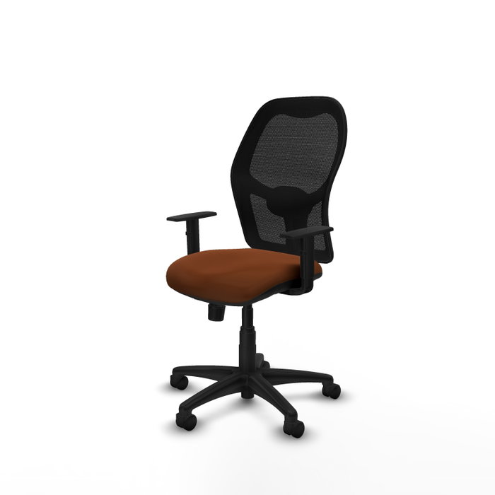 PIQUERAS Y CRESPO Silla de oficina Alocén con mecanismo Sincro, marrón y negro PIQUERAS Y CRESPO Silla de oficina Alocén con mecanismo Sincro, marrón y negro