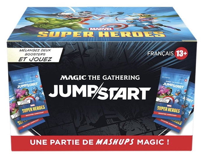 Wizards of the Coast Magic the Gathering Marvel Super Heroes Sobres de Jumpstart (24) francés Wizards of the Coast Magic the Gathering Marvel Super Heroes Sobres de Jumpstart (24) francés