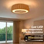Grunkel SKYWIND-20M Ventilador de techo 50cm con luz LED regulable y mando a distancia