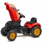 Falk Tractor a pedal Rojo con capota abatible y remolque