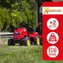 FALK 2046AB Tractor a Pedal X con Capota Abatible y Remolque Incluido para Niños de 2 a 5 Años