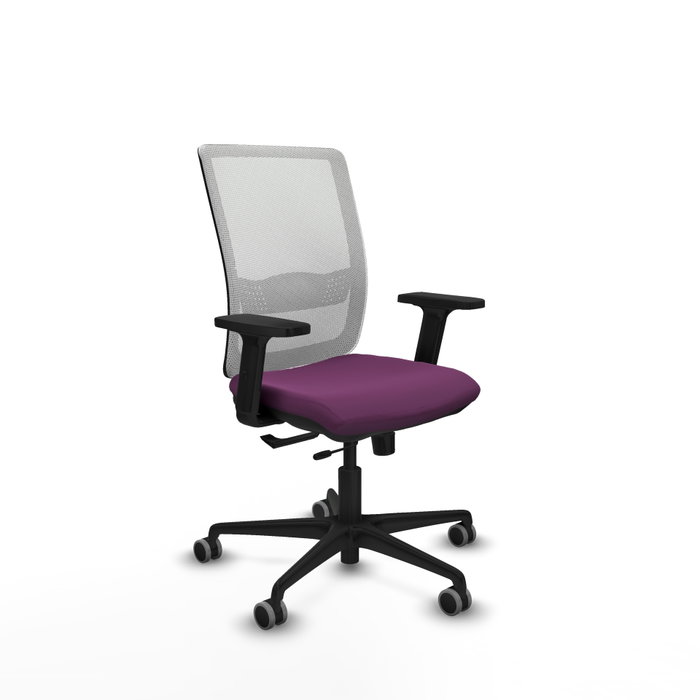PIQUERAS Y CRESPO Silla de oficina Haches con mecanismo Sincro/Traslack, Morado y Blanco PIQUERAS Y CRESPO Silla de oficina Haches con mecanismo Sincro/Traslack, Morado y Blanco