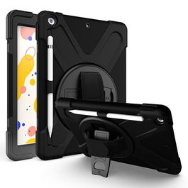 eSTUFF Funda Defender Cuerpo Completo para iPad 10.2 CHICAGO con Protector Pantalla Integrado - Negro