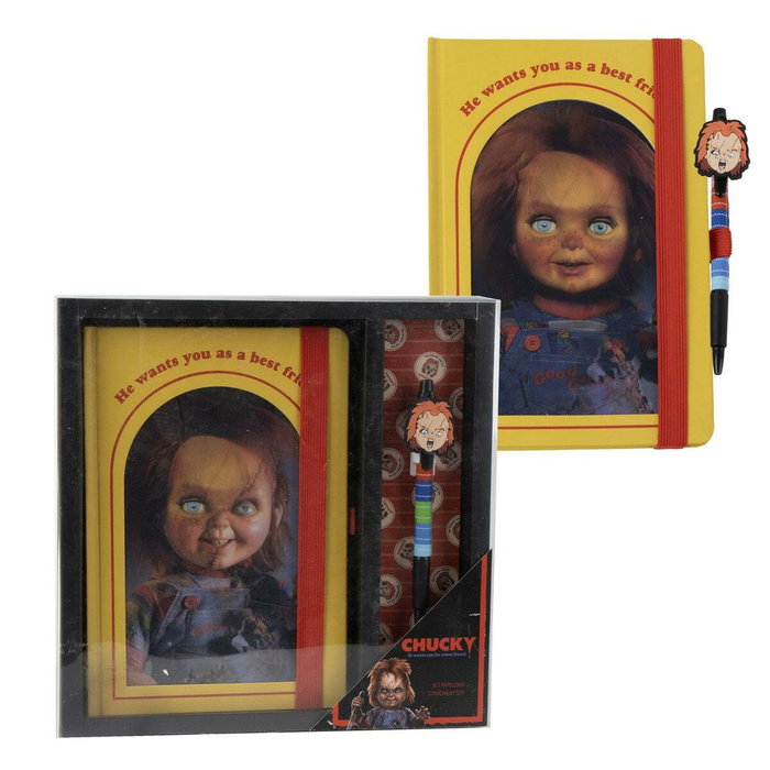 Cerdá Set de Papelería Chucky Púrpura