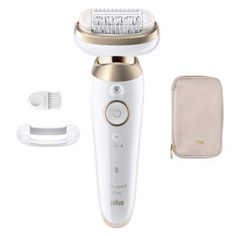 Braun Silk-épil 9 Flex 9-011 3D Wet & Dry - Blanco/Oro