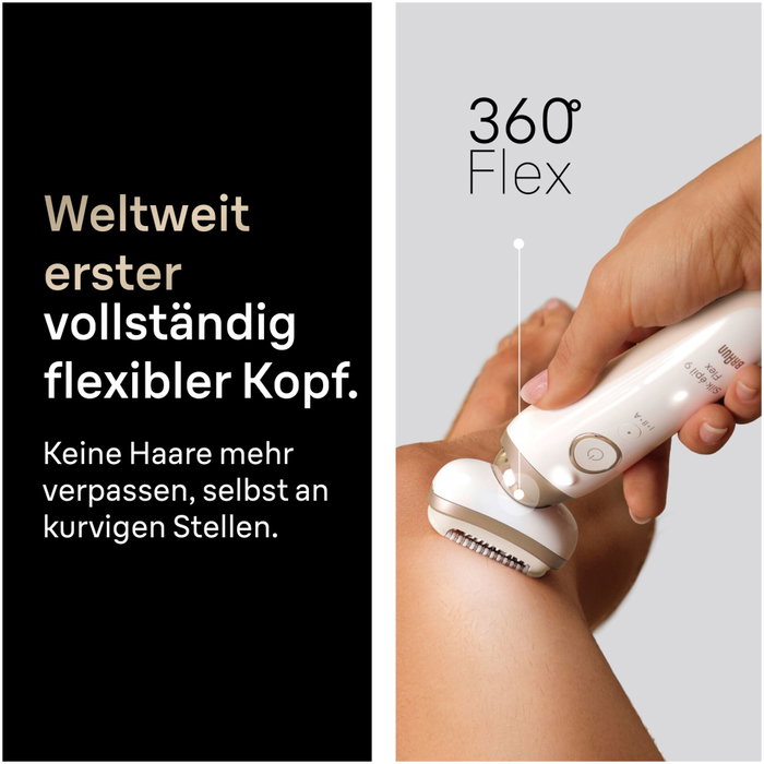 Braun Silk-épil 9 Flex 9-011 3D Wet & Dry - Blanco/Oro