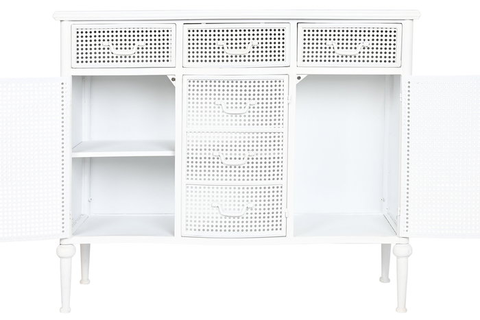 DKD Home Decor Buffet Loft Blanco Cobrizo 101 x 42 x 85 cm