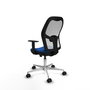PIQUERAS Y CRESPO Silla de oficina Jorquera con mecanismo Sincro/Traslack Azul y Blanco
