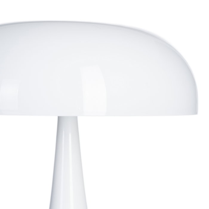 Lámpara Mesa Blanco Cristal-Metal 25,50 X 25,50 X 25 cm