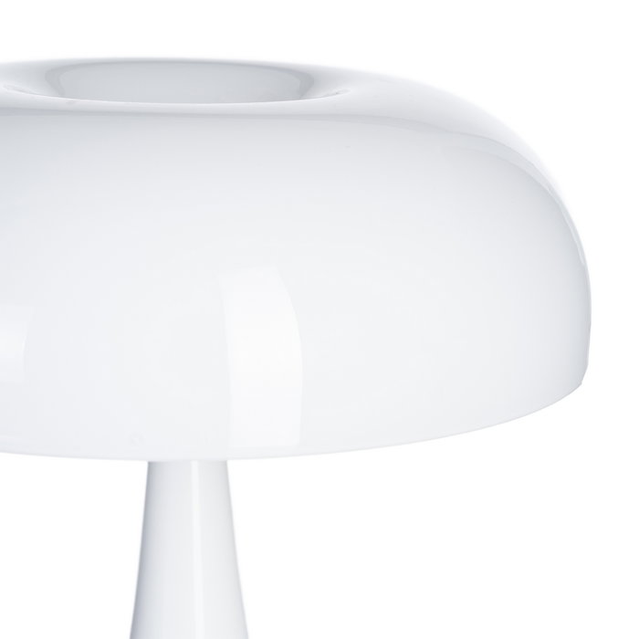 Lámpara Mesa Blanco Cristal-Metal 25,50 X 25,50 X 25 cm