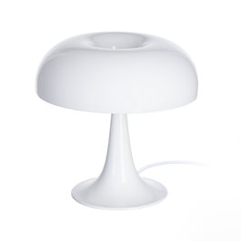 Lámpara Mesa Blanco Cristal-Metal 25,50 X 25,50 X 25 cm