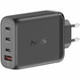 NGS Cargador de Pared GaN 140W con 4 Puertos (3x USB-C y 1x USB-A) - Negro