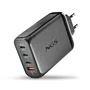 NGS BUD140W Cargador de Pared 140W con 4 Puertos (3 USB-C, 1 USB-A)