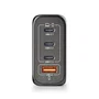 NGS BUD140W Cargador de Pared 140W con 4 Puertos (3 USB-C, 1 USB-A)