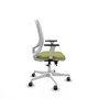 PIQUERAS Y CRESPO Silla de oficina Cilanco Verde oliva y Blanco
