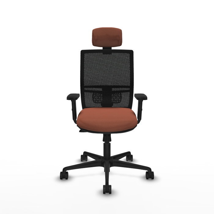 PIQUERAS Y CRESPO Silla de oficina Yunquera con mecanismo Sincro/Traslack, Marrón y Negro PIQUERAS Y CRESPO Silla de oficina Yunquera con mecanismo Sincro/Traslack, Marrón y Negro