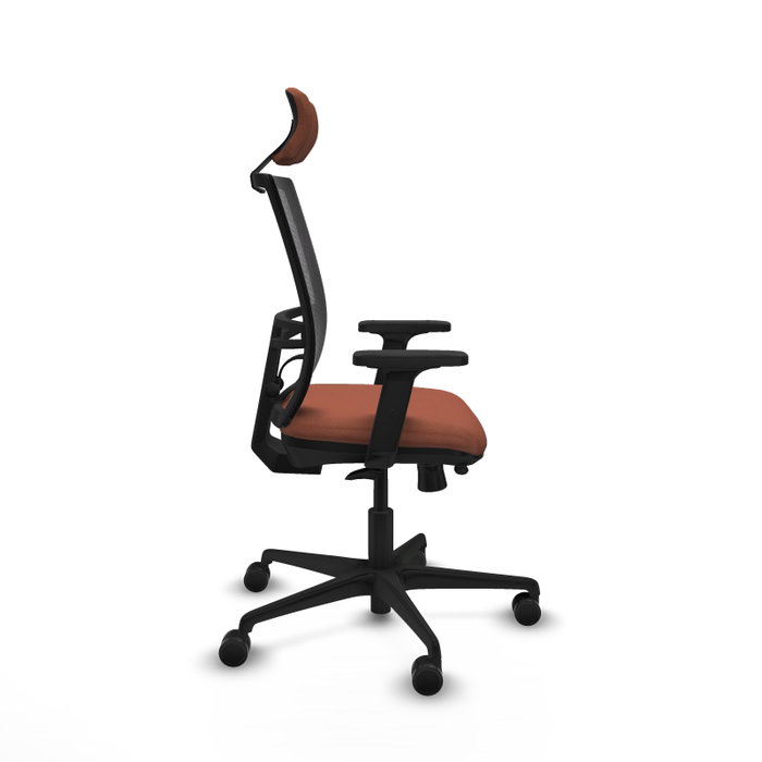 PIQUERAS Y CRESPO Silla de oficina Yunquera con mecanismo Sincro/Traslack, Marrón y Negro PIQUERAS Y CRESPO Silla de oficina Yunquera con mecanismo Sincro/Traslack, Marrón y Negro