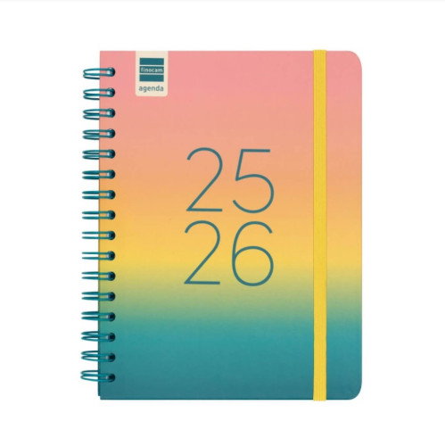 Finocam Agenda Escolar 2025-2026 Curso Cosmo 4º Semana Vista Horizontal Iris+ 155x212 537050326