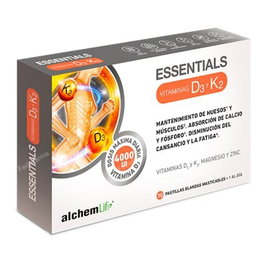 ALCHEMLIFE Essentials Vitamina D + K 30 Pastillas Blandas Masticables