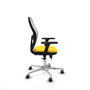 PIQUERAS Y CRESPO Silla de oficina Jorquera con mecanismo Sincro/Traslack Amarillo y Blanco