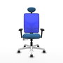PIQUERAS Y CRESPO Silla de oficina Motilla Azul con mecanismo Sincro/Traslack