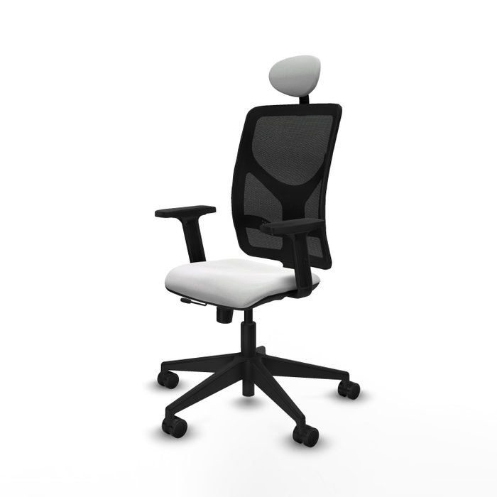 PIQUERAS Y CRESPO Silla de oficina Motilla con mecanismo Sincro/Traslack, Blanco y Negro PIQUERAS Y CRESPO Silla de oficina Motilla con mecanismo Sincro/Traslack, Blanco y Negro