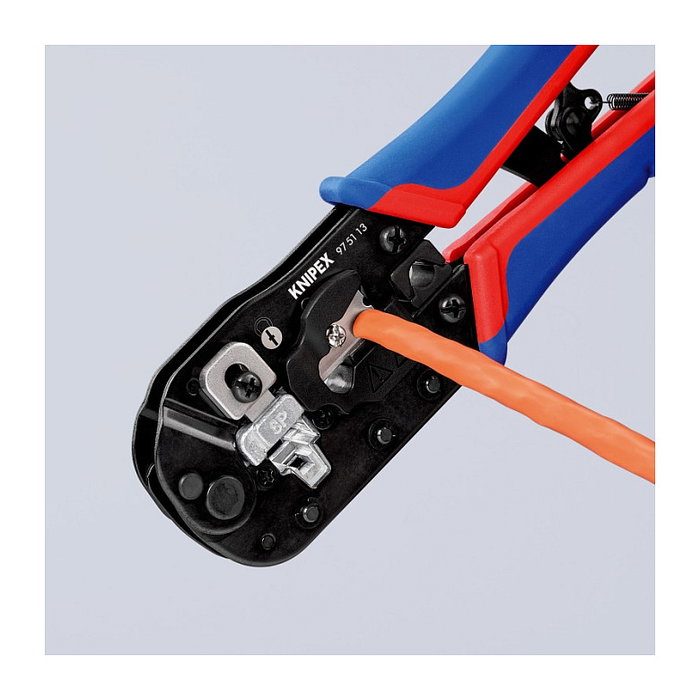 KNIPEX Herramienta para prensar 97 51 13 para Westernstecker RJ-45