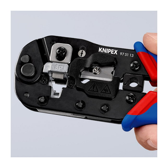 KNIPEX Herramienta para prensar 97 51 13 para Westernstecker RJ-45