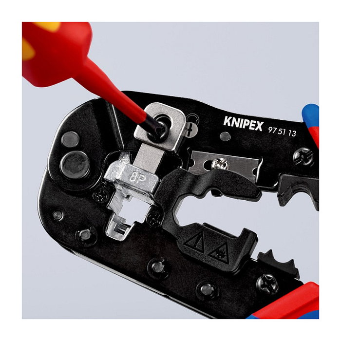 KNIPEX Herramienta para prensar 97 51 13 para Westernstecker RJ-45
