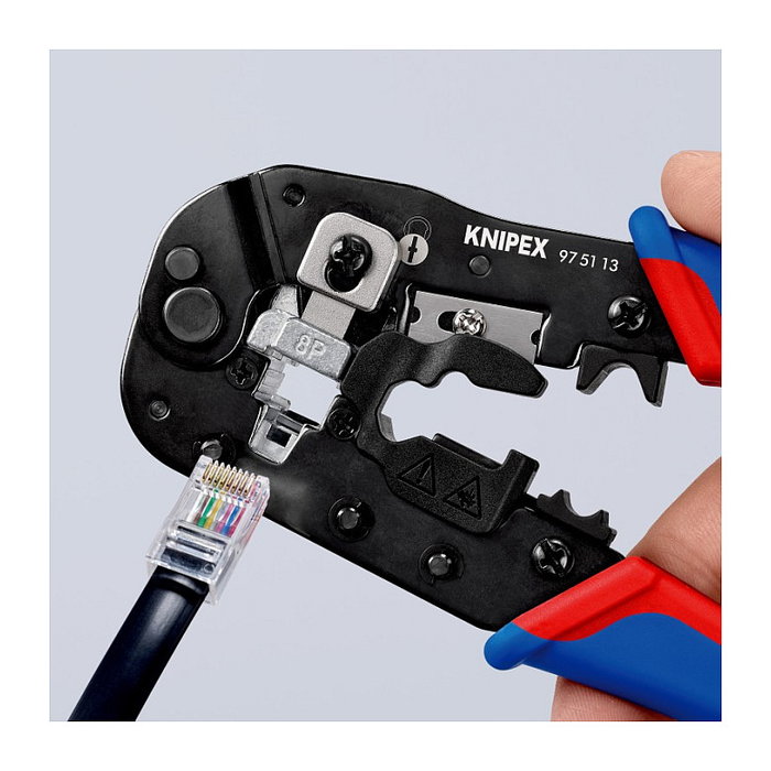 KNIPEX Herramienta para prensar 97 51 13 para Westernstecker RJ-45