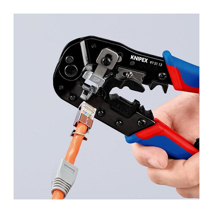 KNIPEX Herramienta para prensar 97 51 13 para Westernstecker RJ-45
